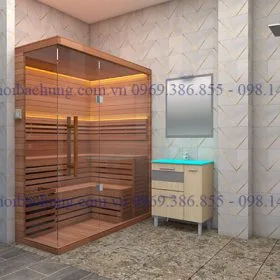 Lắp đặt phòng xông khô cho biệt thự