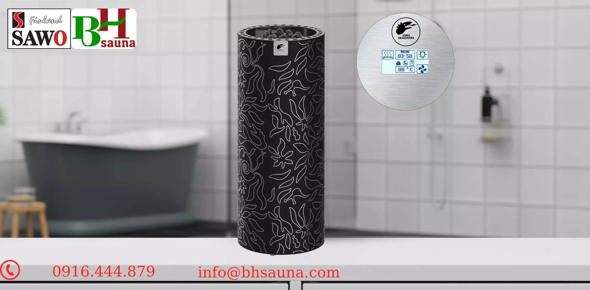 DRF3-45NS-P-C DRF3 sawo bhsauna