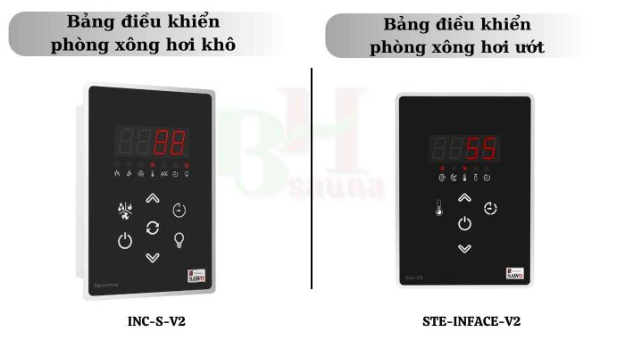 Bảng điều khiển phòng xông hơi khô-ướt - BHSAUNA