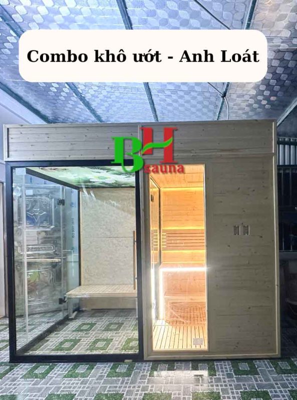 Công trình phòng xông hơi khô ướt anh Loát Hải Phòng -BHSAUNA