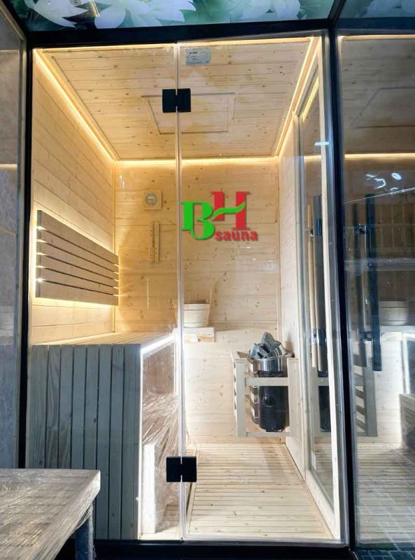 Công trình phòng xông hơi khô ướt anh Loát Hải Phòng -BHSAUNA