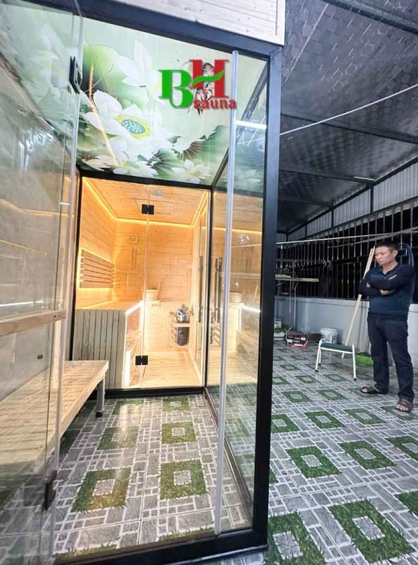 Công trình phòng xông hơi khô ướt anh Loát Hải Phòng -BHSAUNA