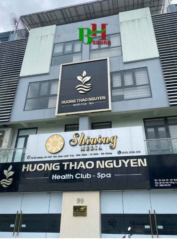 Công trình phòng xông hơi SPA chị Hương Hải Phòng -BSHAUNA