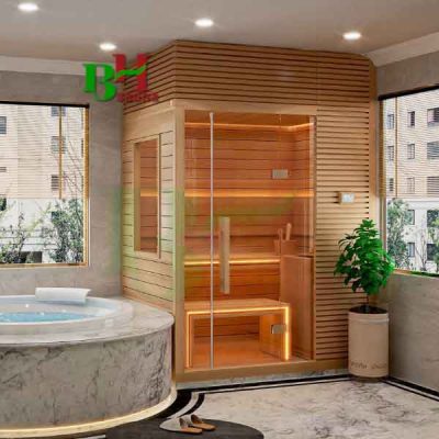 THIẾT KẾ PHÒNG XÔNG HƠI KHÔ CHO 2 NGƯỜI