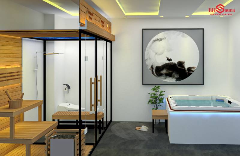 Phòng xông hơi mini cho gia đình: Giải pháp thư giãn tại nhà Mẫu phòng xông hơi mini dùng kính cường lực