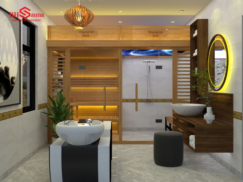Top 5 mẫu phòng xông hơi hỗ trợ giảm đau xương khớp tốt nhất Phòng xông kết hợp