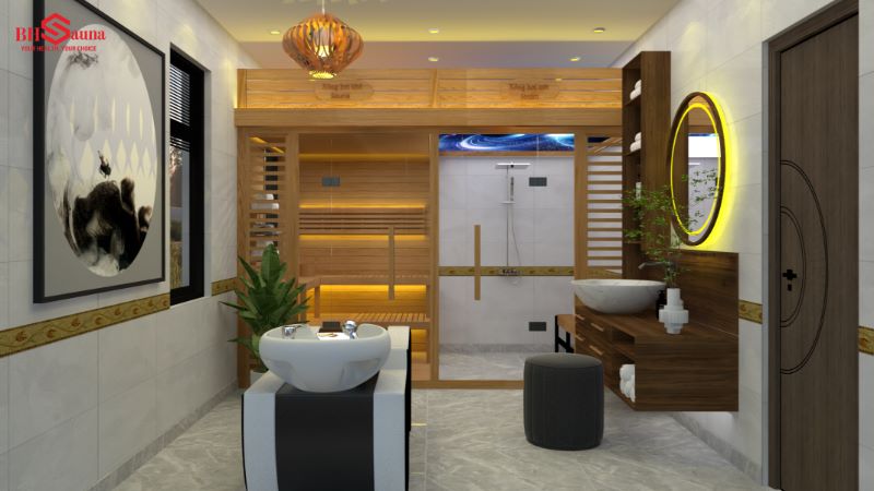 100+ mẫu phòng xông hơi nhỏ gọn cho căn hộ chung cư hiện đại Phòng xông hơi khô và ướt kết hợp