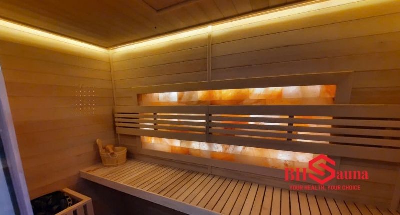 Phòng xông hơi phong cách Hàn Quốc - xu hướng mới 2025 Phòng xông hơi hoàng thổ rất tốt để giữ gìn nhan sắc