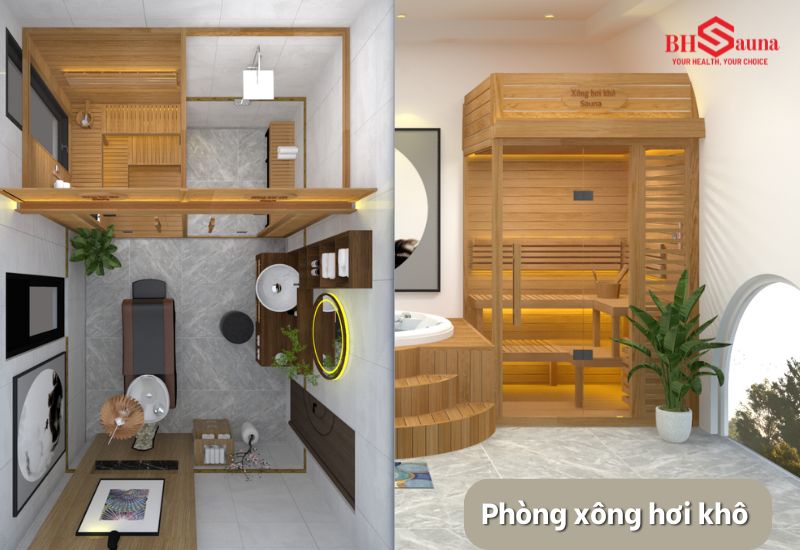 Top 5+ mẫu phòng xông hơi cải thiện tuần hoàn máu hiệu quả Phòng xông hơi khô kích thích tuần hoàn máu, giảm đau nhức cơ thể