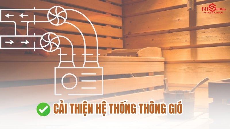 Phòng xông hơi bị nồm ẩm: Nguyên nhân và Cách khắc phục Cải thiện hệ thống thông gió, hút ẩm