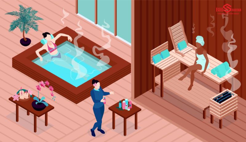 10+ Mẫu phòng xông hơi kết hợp hồ bơi trong nhà đẹp nhất 2025 Cải thiện sức khỏe, thư giãn toàn diện