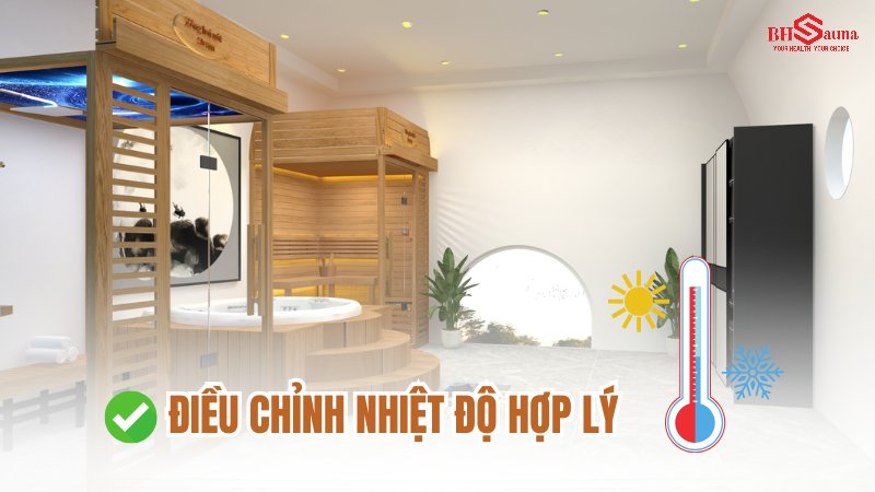 Phòng xông hơi bị nồm ẩm: Nguyên nhân và Cách khắc phục Điều chỉnh nhiệt độ và độ ẩm hợp lý