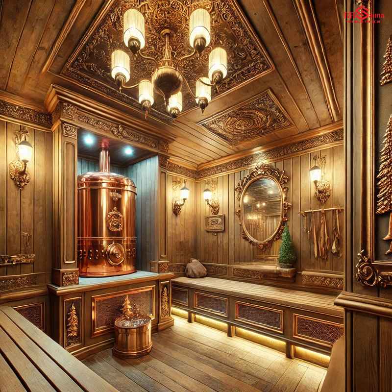 10+ Mẫu phòng xông hơi phong cách Vintage cổ điển ấn tượng Không gian xông hơi cổ điển với đèn chùm kiểu Pháp
