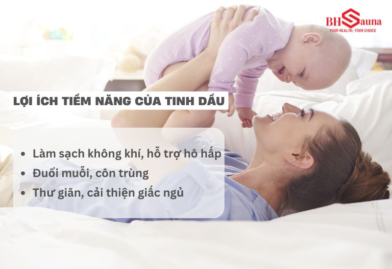 Tinh dầu có thể mang lại những tác động tích cực đối với trẻ nhỏ