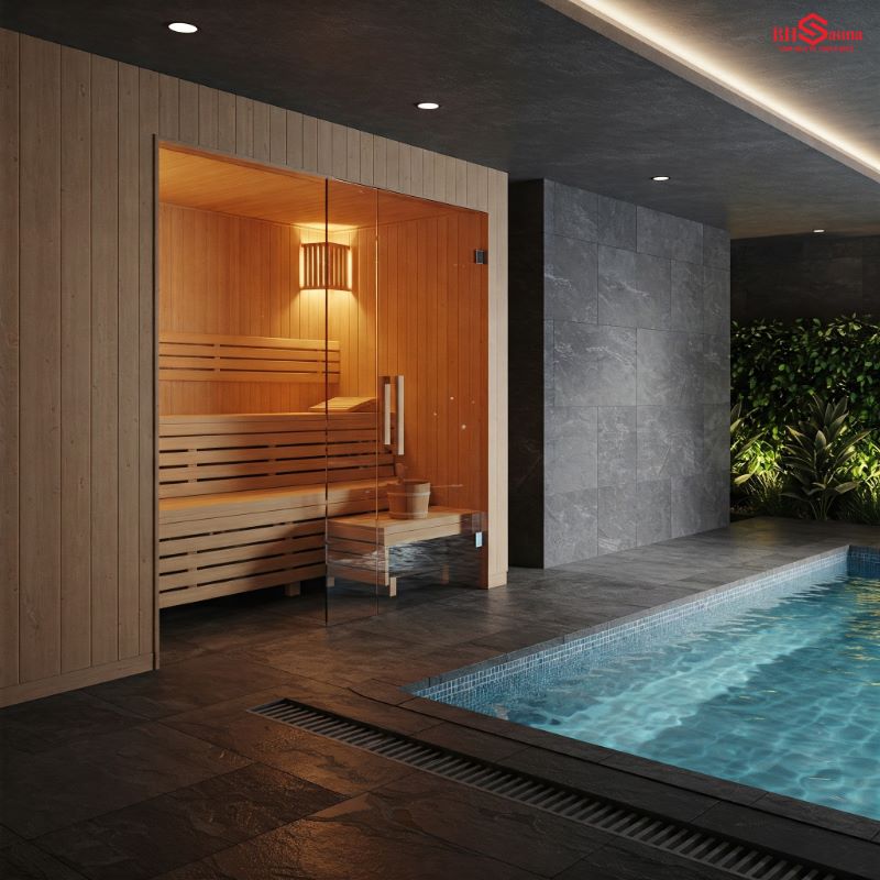 10+ Mẫu phòng xông hơi kết hợp hồ bơi trong nhà đẹp nhất 2025 Mẫu phòng xông hơi kết hợp hồ bơi trong nhà chung cư