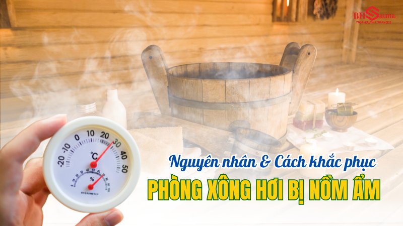Phòng xông hơi bị nồm ẩm: Nguyên nhân và Cách khắc phục Phòng xông hơi bị nồm ẩm