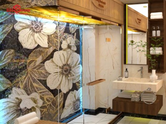 Không gian phòng xông sang trọng