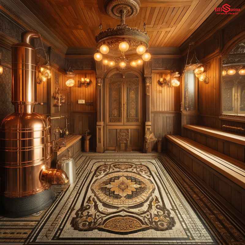 10+ Mẫu phòng xông hơi phong cách Vintage cổ điển ấn tượng Phòng xông hơi Vintage với nội thất gỗ tự nhiên sang trọng