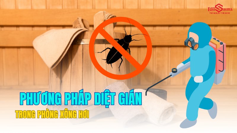 Phương pháp diệt gián trong phòng xông hơi