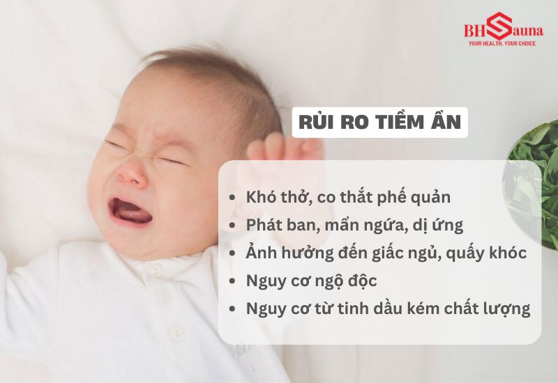 Có nhiều yếu tố khiến trẻ sơ sinh dễ bị tổn thương khi tiếp xúc với tinh dầu