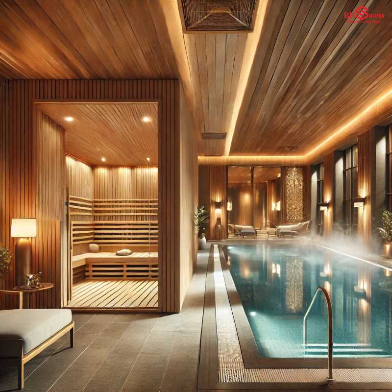 10+ Mẫu phòng xông hơi kết hợp hồ bơi trong nhà đẹp nhất 2025 Tiết kiệm không gian và tăng giá trị bất động sản