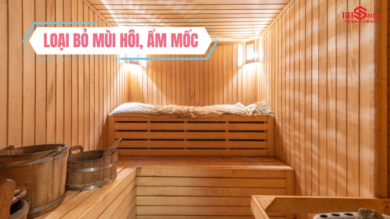 Xông hơi giúp loại bỏ mùi hôi, không khí ẩm mốc