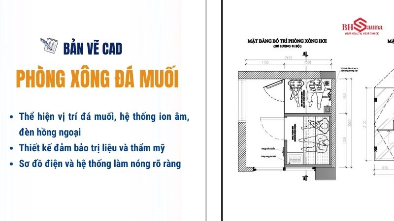 Top 8 Bản vẽ cad phòng xông hơi chi tiết, dễ đọc Bản vẽ CAD phòng xông hơi đá muối
