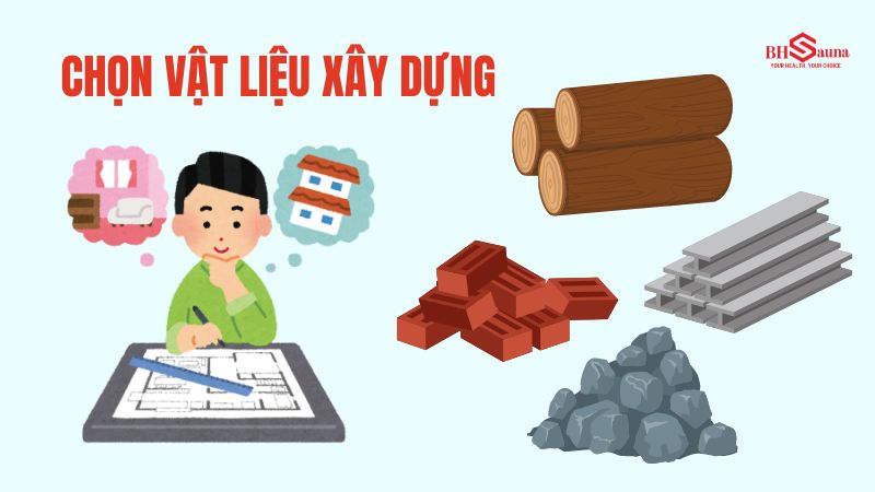 Cách thiết kế phòng xông hơi tại nhà đẹp, đúng kỹ thuật Cách thiết kế phòng xông hơi: Chọn vật liệu thi công