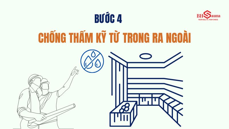 Cách xây phòng xông hơi không bị nứt gạch hiệu quả, đơn giản Chống thấm kỹ càng từ trong ra ngoài