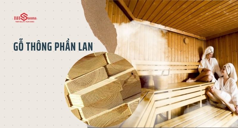 Top 5+ vật liệu chống ẩm cho phòng xông hơi không thể bỏ qua Gỗ thông Phần Lan là loại vật liệu chống ẩm cho phòng xông hơi khô