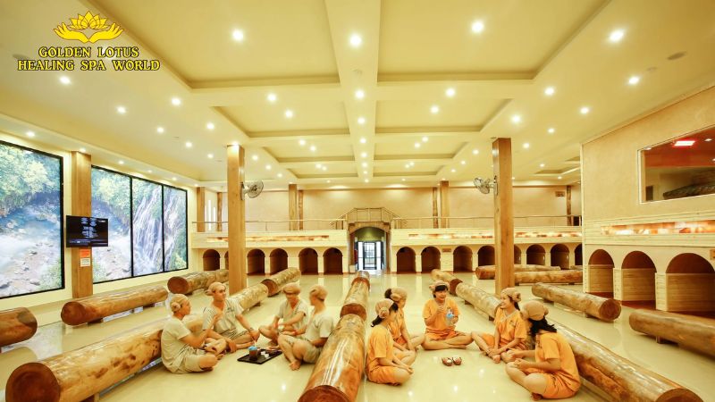 Top 7 phòng xông hơi hàn quốc chất lượng nhất hiện nay Golden Lotus Healing Spa World: Phòng xông hơi Hàn Quốc quận 3