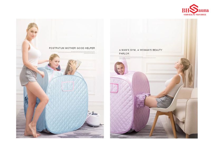 5+ Mẫu phòng xông hơi di động đẹp, tiện lợi và cách sử dụng Mẫu lều xông hơi di động 3 lớp vải dày, thiết kế tự bung tiện lợi