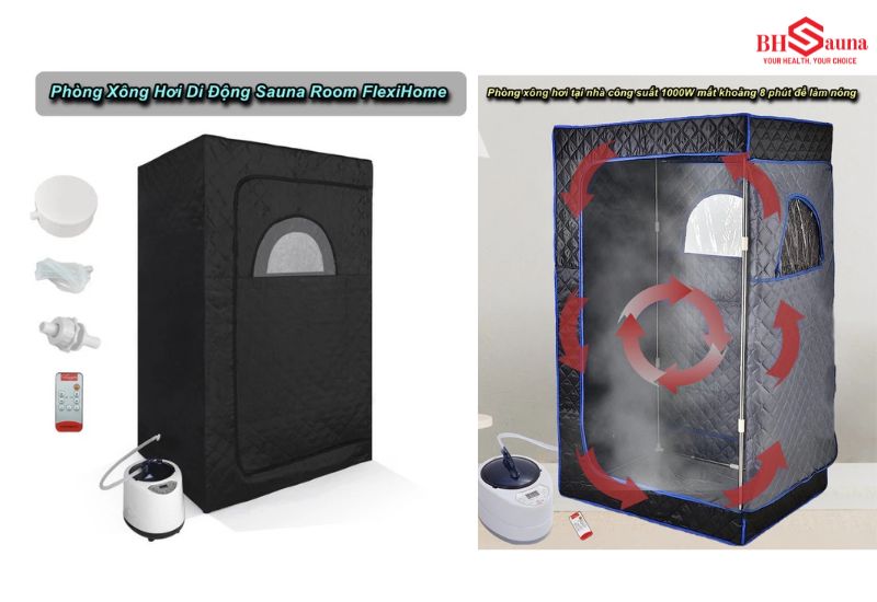 5+ Mẫu phòng xông hơi di động đẹp, tiện lợi và cách sử dụng Mẫu phòng xông hơi xếp gọn di động Sauna Room cao cấp