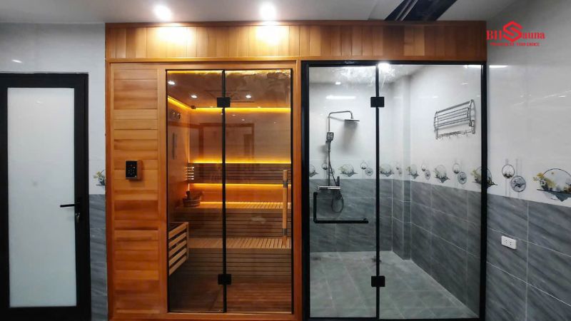Báo giá 5 mẫu phòng xông hơi 1 người đẹp, hiện đại nhất 2025 Phòng xông hơi 1 người với các tiện ích cao cấp và sang trọng.