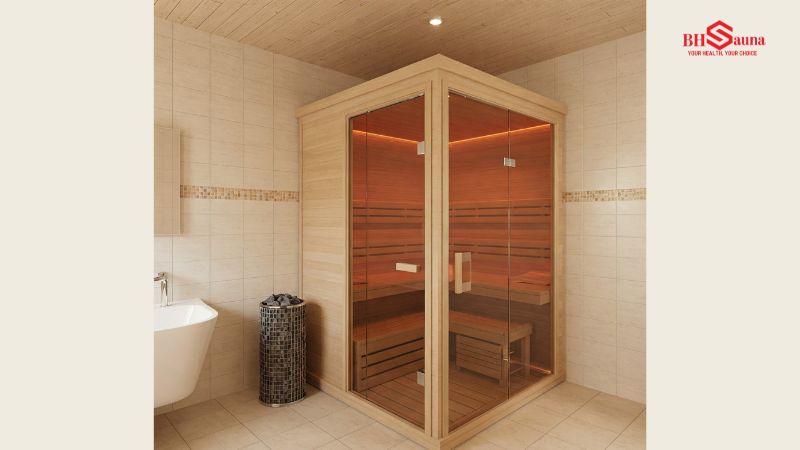Báo giá 5 mẫu phòng xông hơi 1 người đẹp, hiện đại nhất 2025 Phòng xông hơi 1 người với thiết kế tinh tế và hiện đại