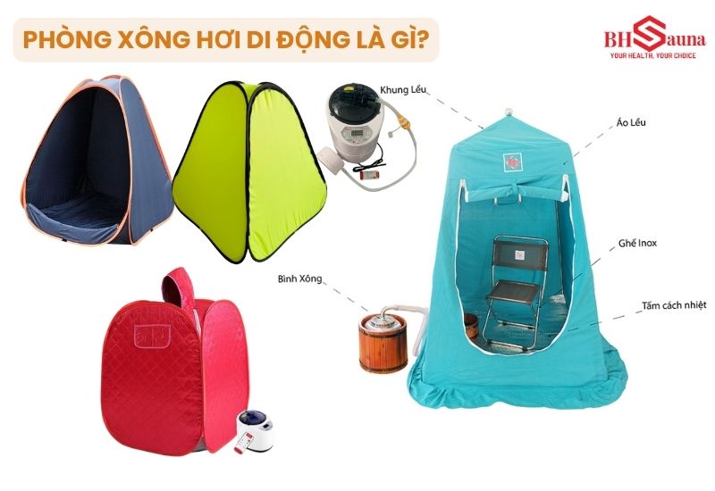 5+ Mẫu phòng xông hơi di động đẹp, tiện lợi và cách sử dụng Phòng xông hơi di động là một thiết bị xông hơi cá nhân có thiết kế gọn nhẹ