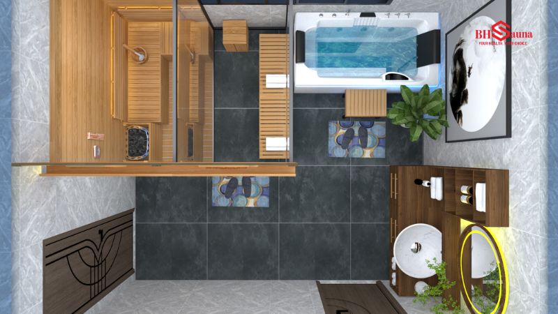 Báo giá 5 mẫu phòng xông hơi 1 người đẹp, hiện đại nhất 2025 Thiết kế phòng xông hơi nhỏ gọn phù hợp với mọi không gian
