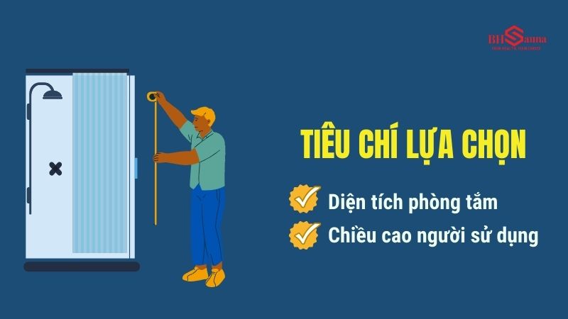 Kích thước bồn tắm đứng tiêu chuẩn giúp tối ưu diện tích Tiêu chí chọn kích thước bồn tắm đứng phù hợp