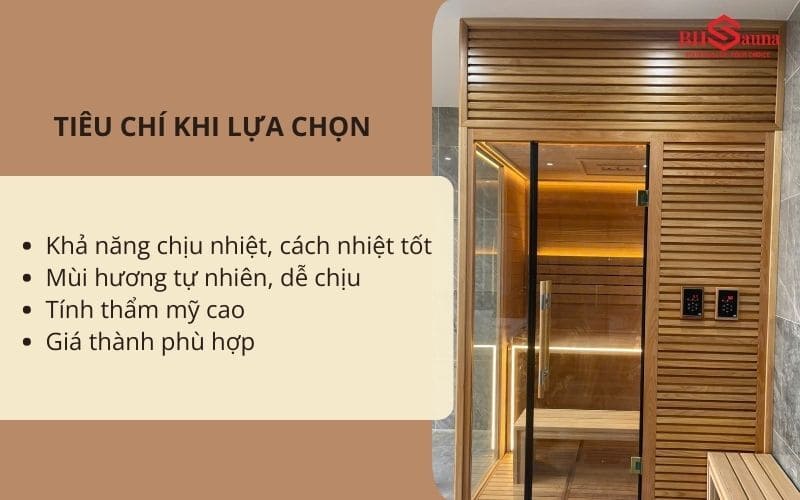 Top 4+ các loại gỗ làm phòng xông hơi chuyên dụng Tiêu chí khi lựa chọn gỗ làm phòng xông hơi