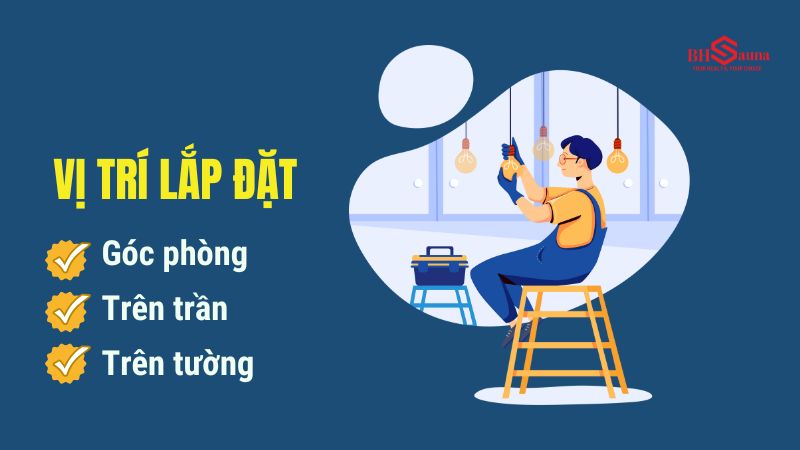 Top 10+ các loại đèn trong phòng xông hơi phổ biến nhất Vị trí lắp đặt đèn trong phòng xông hơi