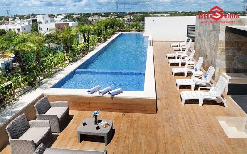 Top 7+ mẫu bể bơi gia đình hiện đại, đẳng cấp Mẫu hồ bơi trên sân thượng gia đình