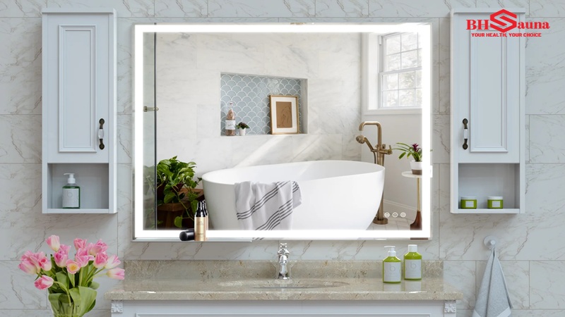 gương chống mờ phòng tắm