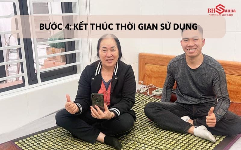 Cách sử dụng thảm đá nóng Hàn Quốc trong 5 bước an toàn Kết thúc thời gian sử dụng thảm