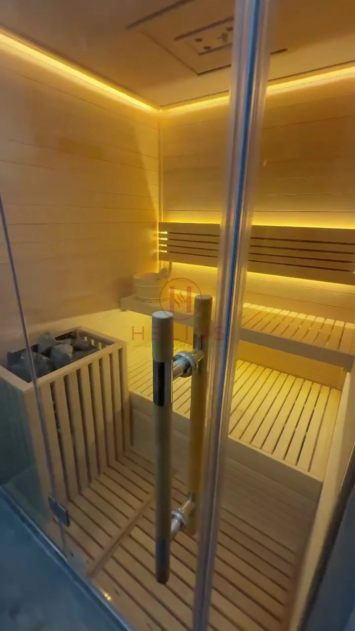 Phòng xông hơi Chị Hà Gia Lâm Cabin sauna gọn tại Gia Lâm Hà Nội